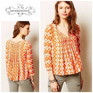 Vanessa Virginia Mahdia Ikat Peasant Blouse